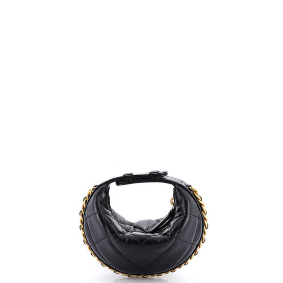 Chanel Extra Mini Chain Around Hobo Pouch Quilted Lambskin - Picture 3 of 5